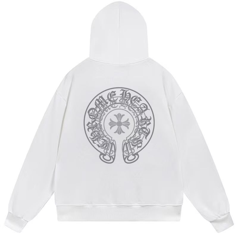Chrome Hearts Cross Horseshoe Hoodie White product image