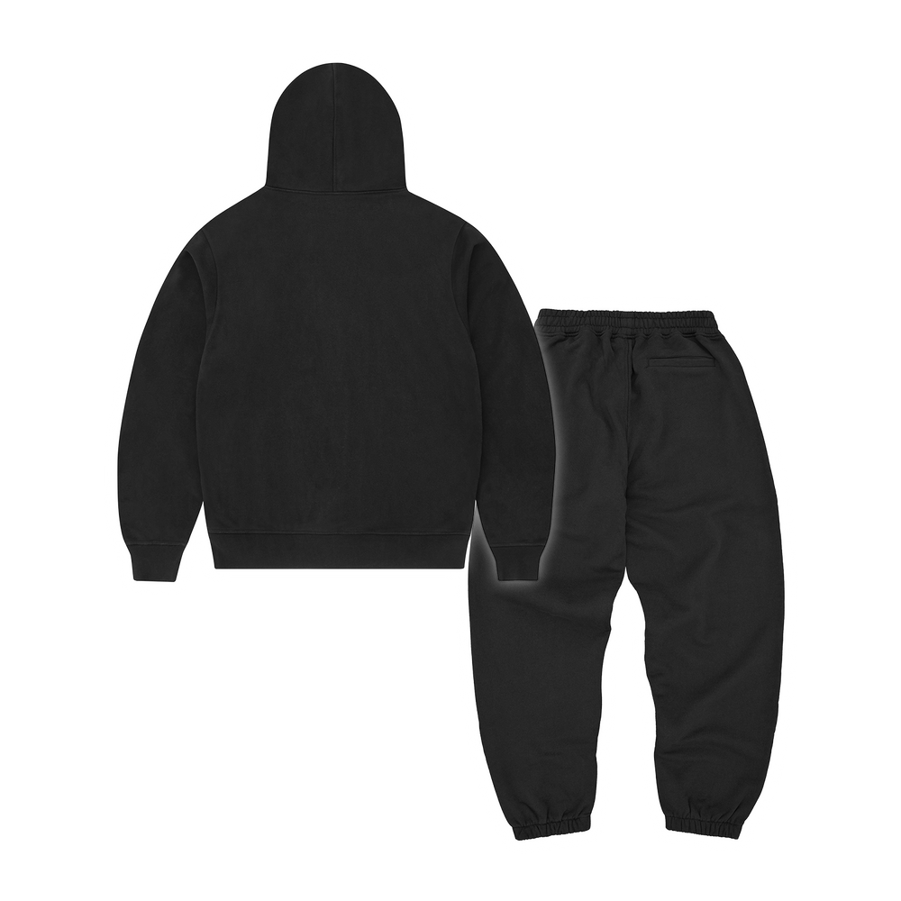 Corteiz Alcatraz Tracksuit - Triple Black back view