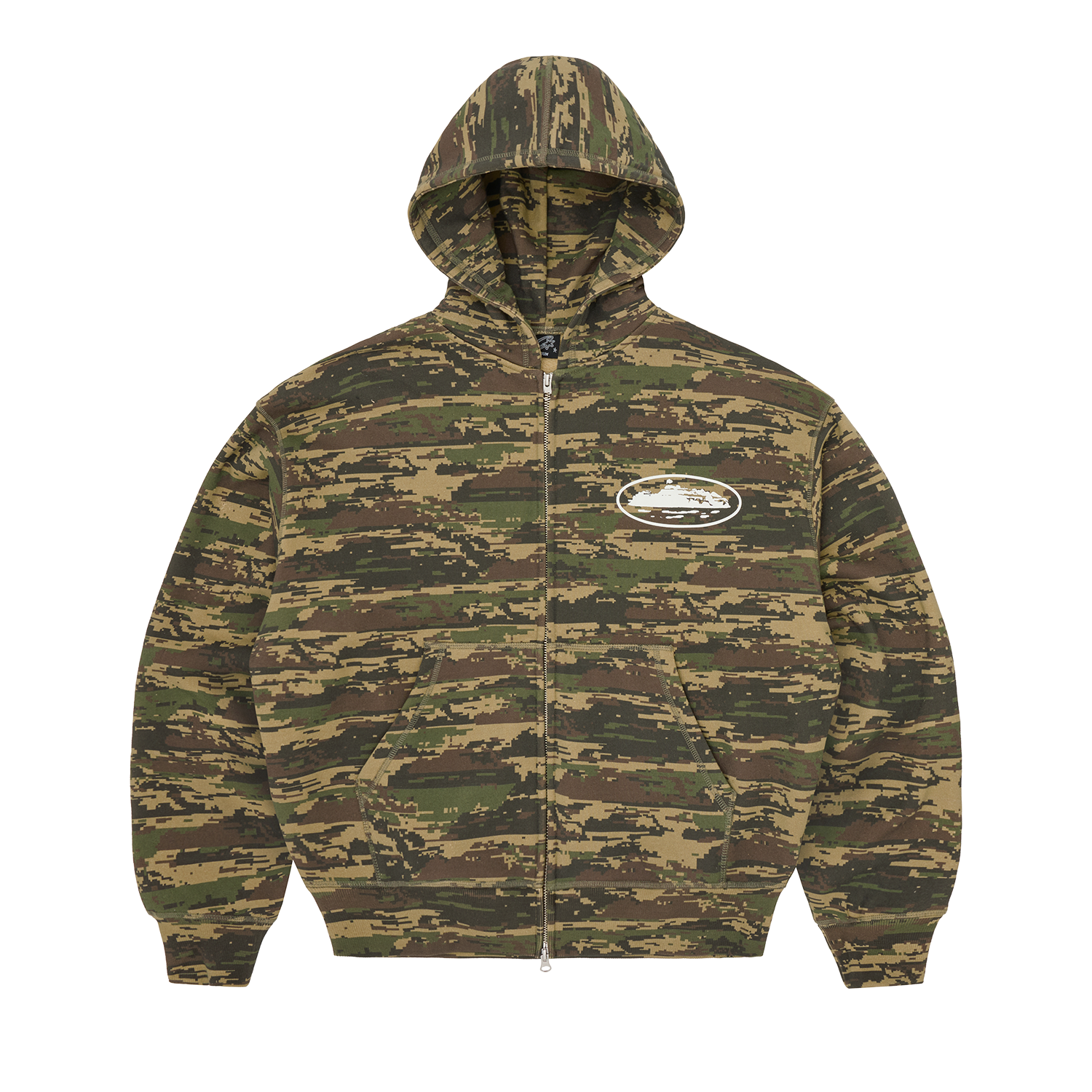 ISLAND PUFF PRINT ZIP HOODIE [DIGI CAMO] product image