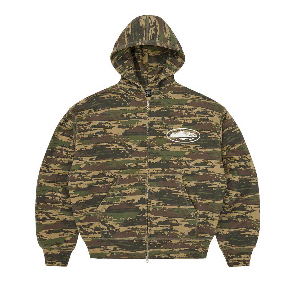 ISLAND PUFF PRINT ZIP HOODIE [DIGI CAMO] product image