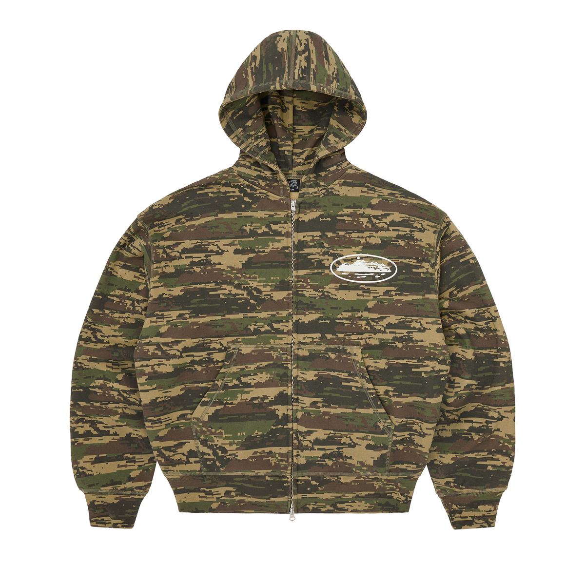 ISLAND PUFF PRINT ZIP HOODIE [DIGI CAMO] product image