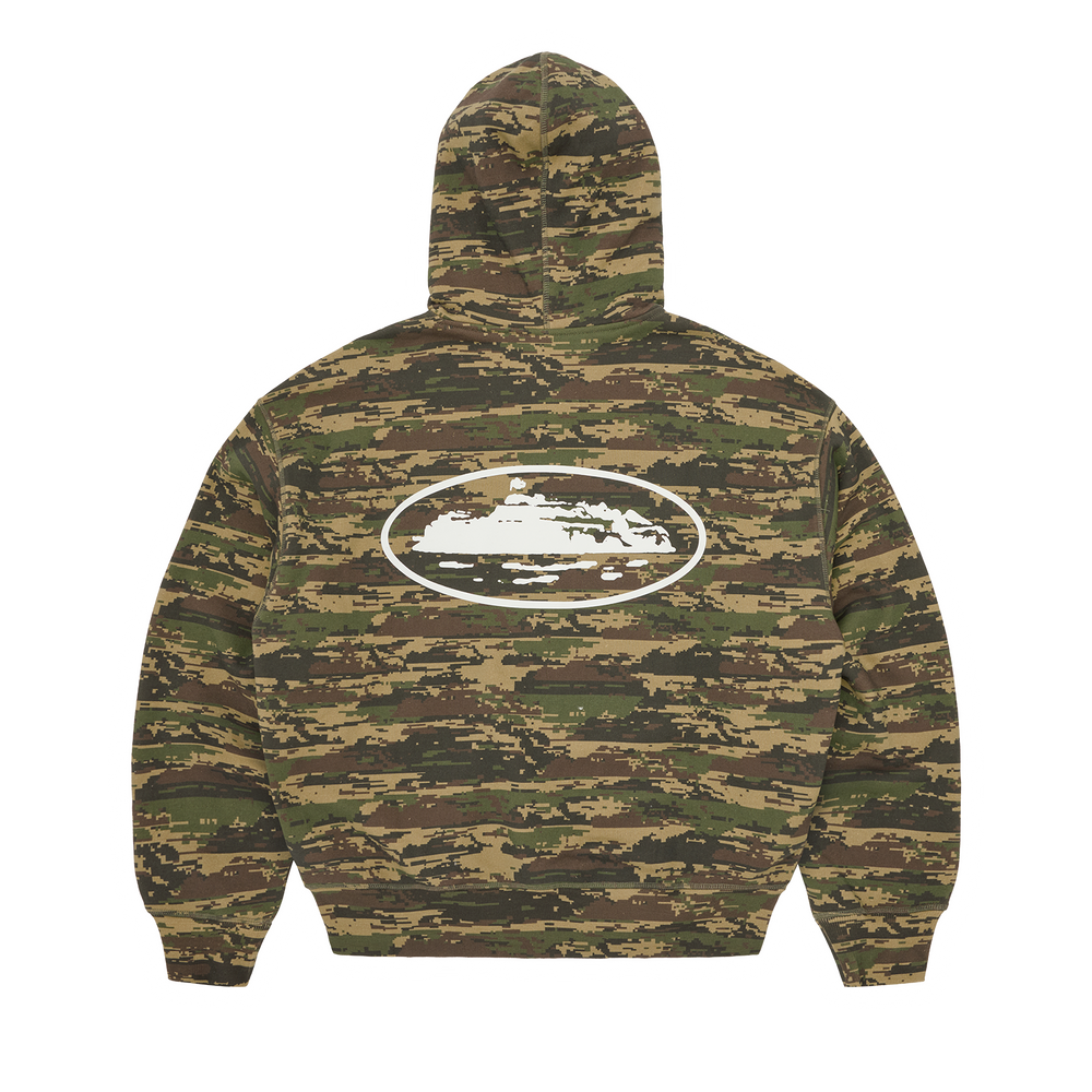 ISLAND PUFF PRINT ZIP HOODIE [DIGI CAMO] alternate view