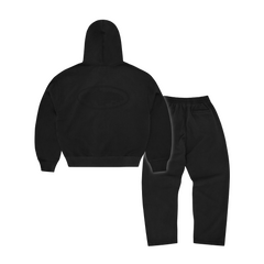 Corteiz Island Knockout Tracksuit - Black back view
