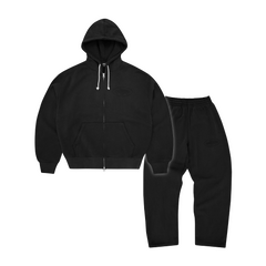 Corteiz Island Knockout Tracksuit - Black front view