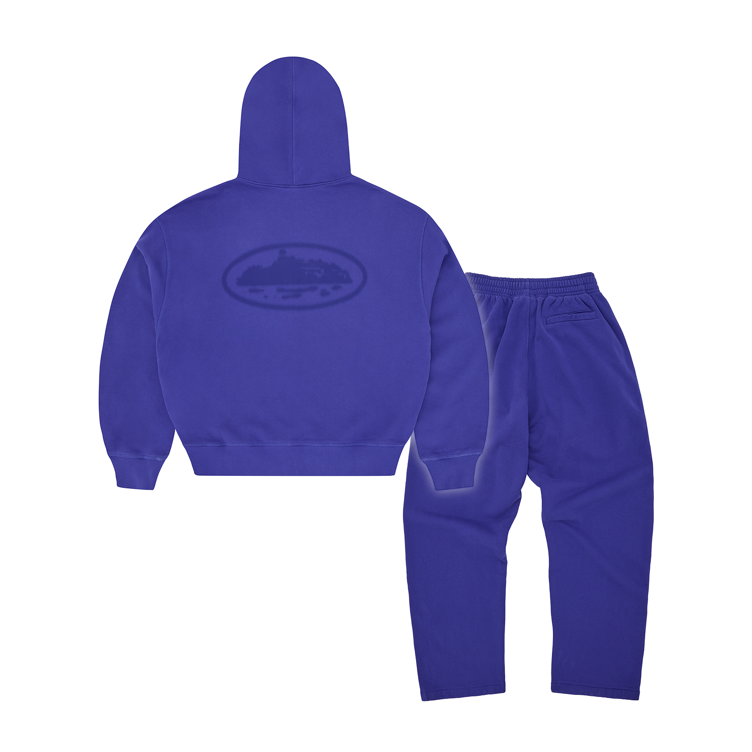 Corteiz Island Knockout Tracksuit - Indigo Blue back view