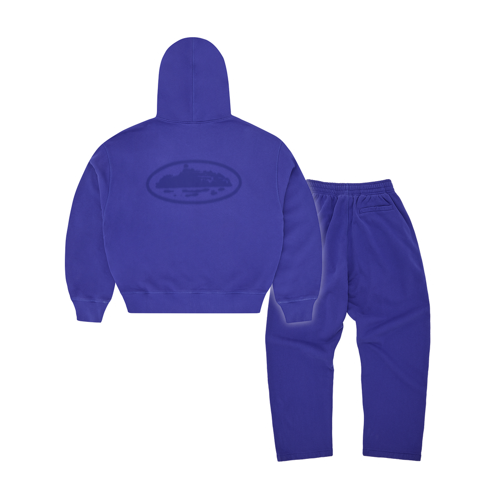 Corteiz Island Knockout Tracksuit - Indigo Blue back view