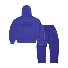 Corteiz Island Knockout Tracksuit - Indigo Blue back view