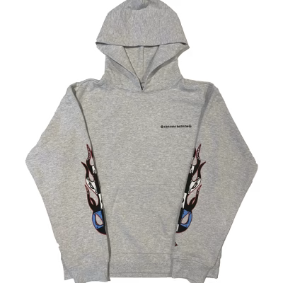 Chrome Hearts Hearts Matty Boy Brain Hoodie Grey back/alternate view