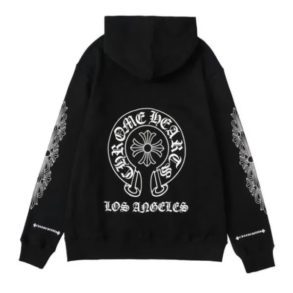 Chrome Hearts Los Angeles Zip-up Hoodie Black product image