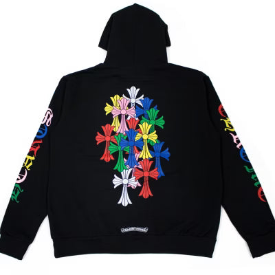 Chrome Hearts CH Script Multicolor Cross Cemetery Zip Up Hoodie product image