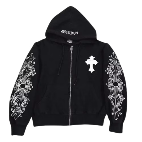 Chrome Hearts Rhinestone Hoodie back/alternate view