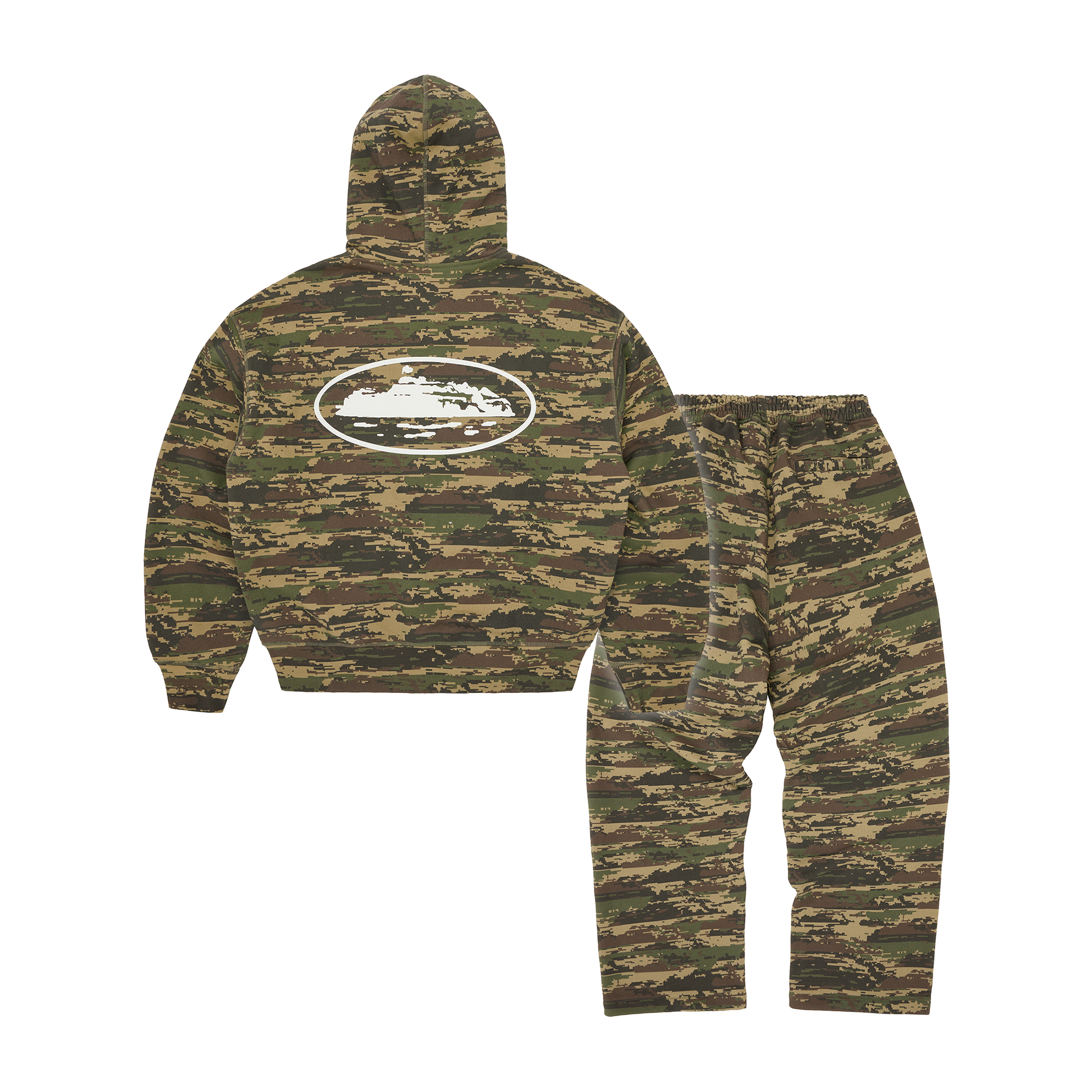 Corteiz Island Puff Print Tracksuit - Digi Camo back view