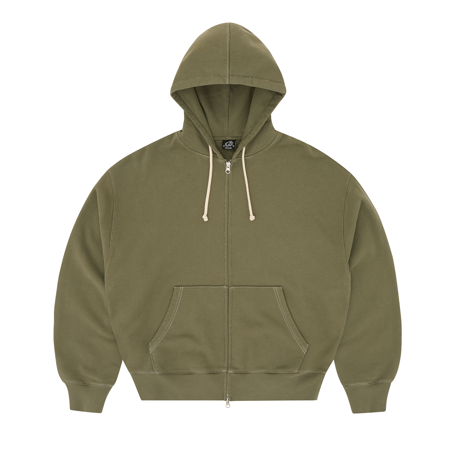 DIPLOMATIC ZIP HOODIE [OLIVE] alternate view