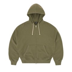 DIPLOMATIC ZIP HOODIE [OLIVE] alternate view