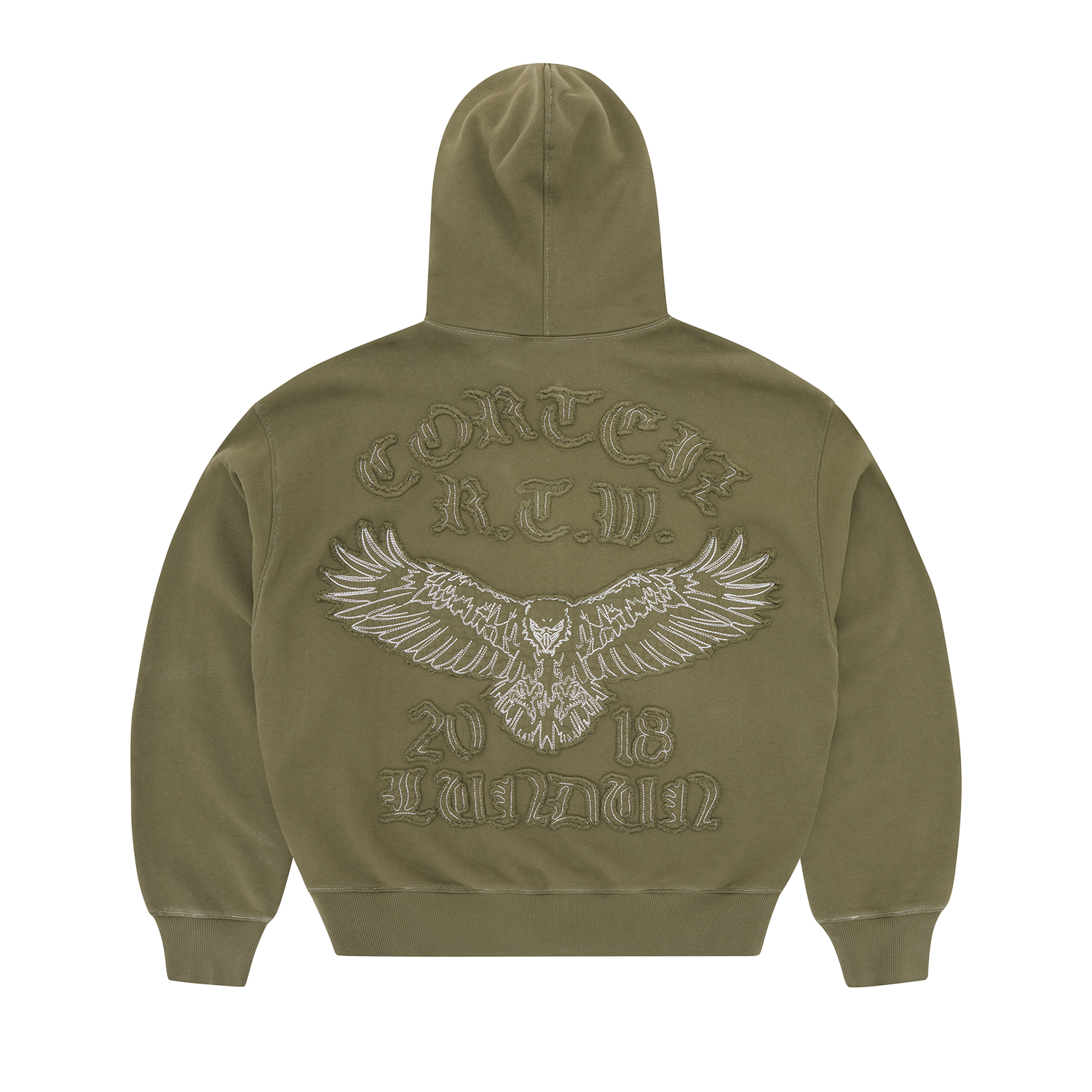 DIPLOMATIC ZIP HOODIE [OLIVE] product image
