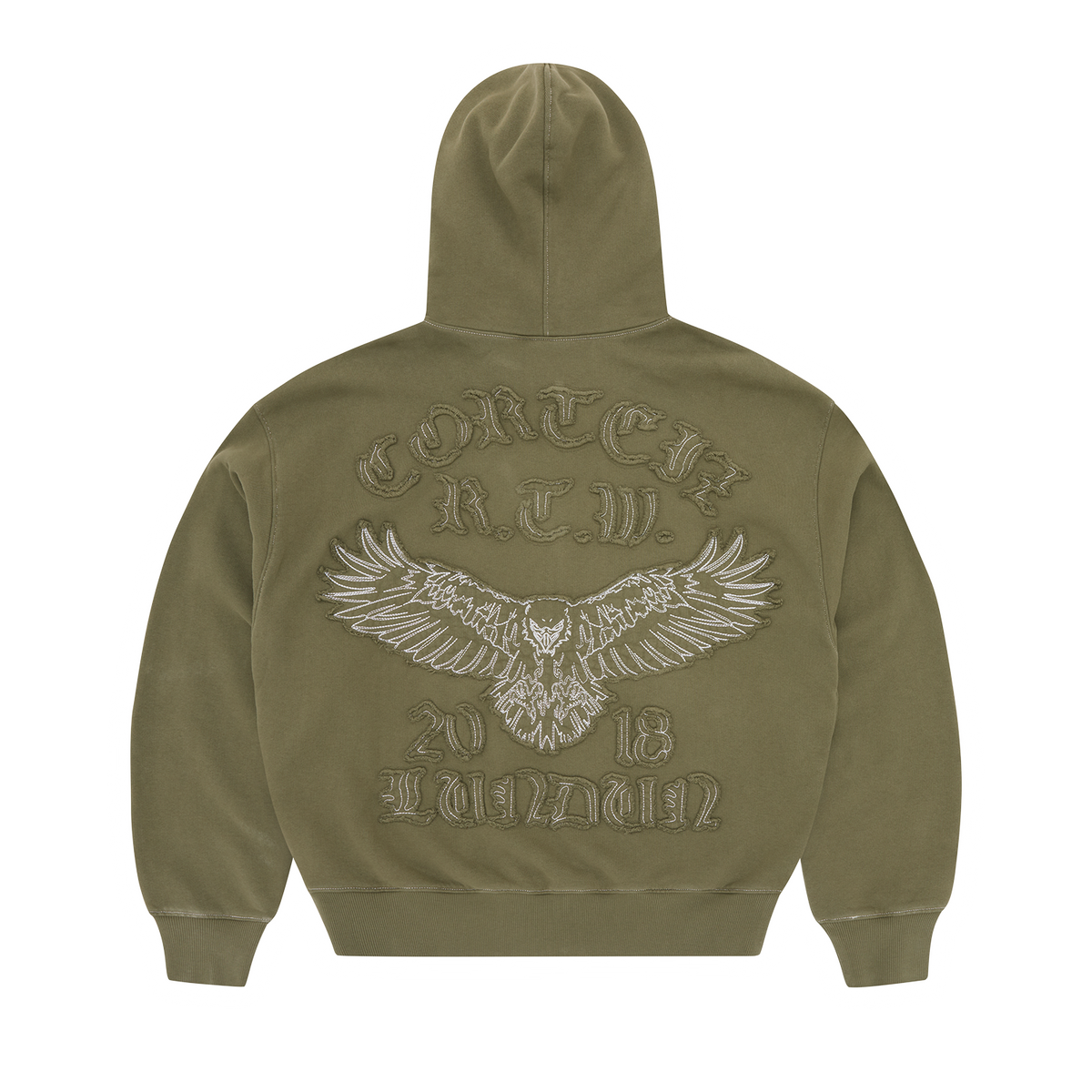DIPLOMATIC ZIP HOODIE [OLIVE] product image