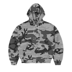 DIPLOMATIC ZIP HOODIE [WASHED CAMO] product image