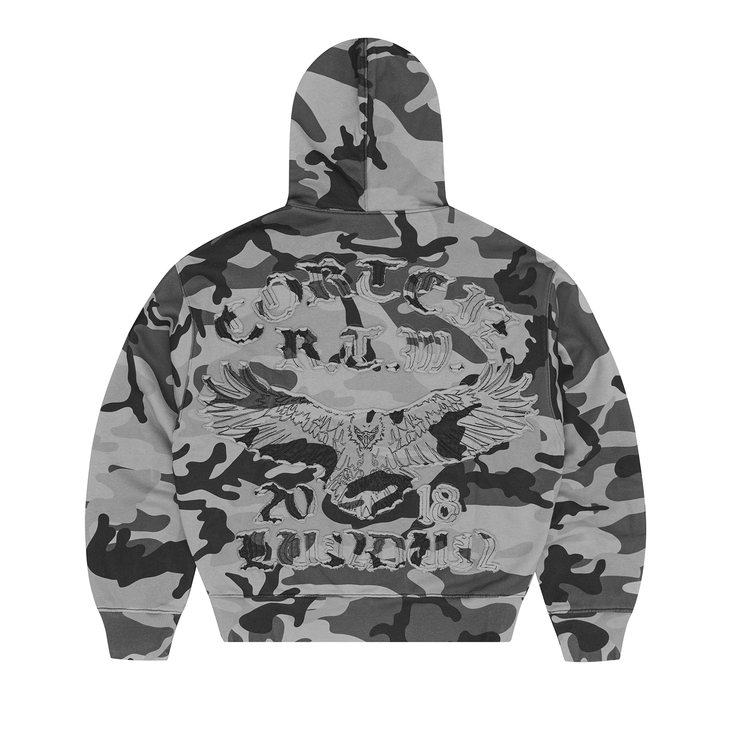 DIPLOMATIC ZIP HOODIE [WASHED CAMO] alternate view