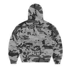 DIPLOMATIC ZIP HOODIE [WASHED CAMO] alternate view