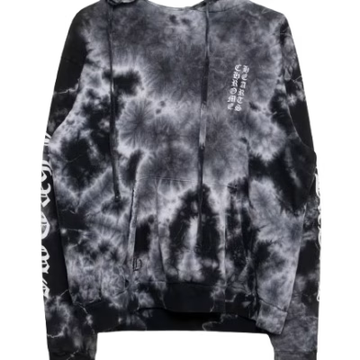 Chrome Hearts Tie Dye Horseshoe Hoodie back/alternate view