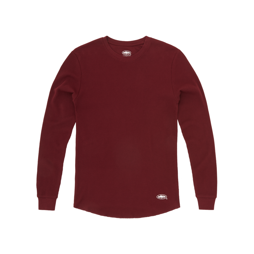 GUERILLAZ THERMAL LS TEE [BURGUNDY] Hoodie product image