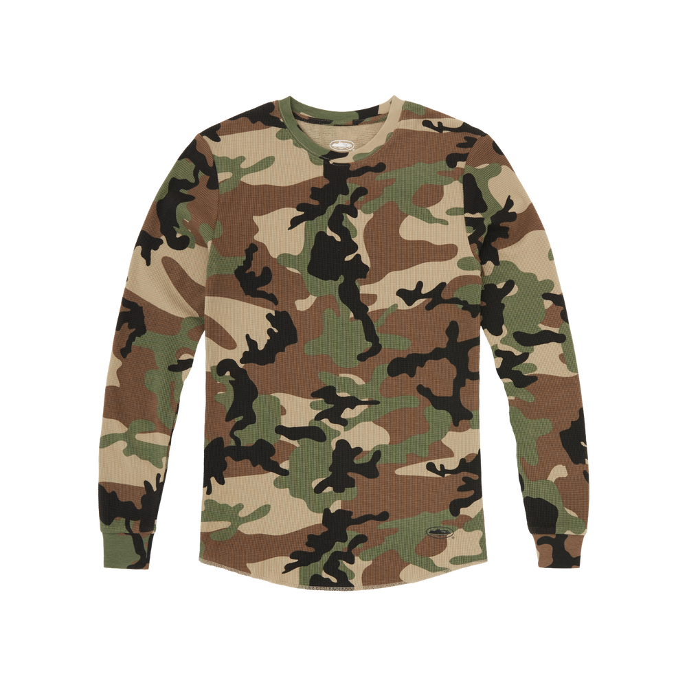 GUERILLAZ THERMAL LS TEE [WOODLAND CAMO] Hoodie product image