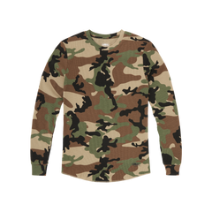GUERILLAZ THERMAL LS TEE [WOODLAND CAMO] Hoodie product image
