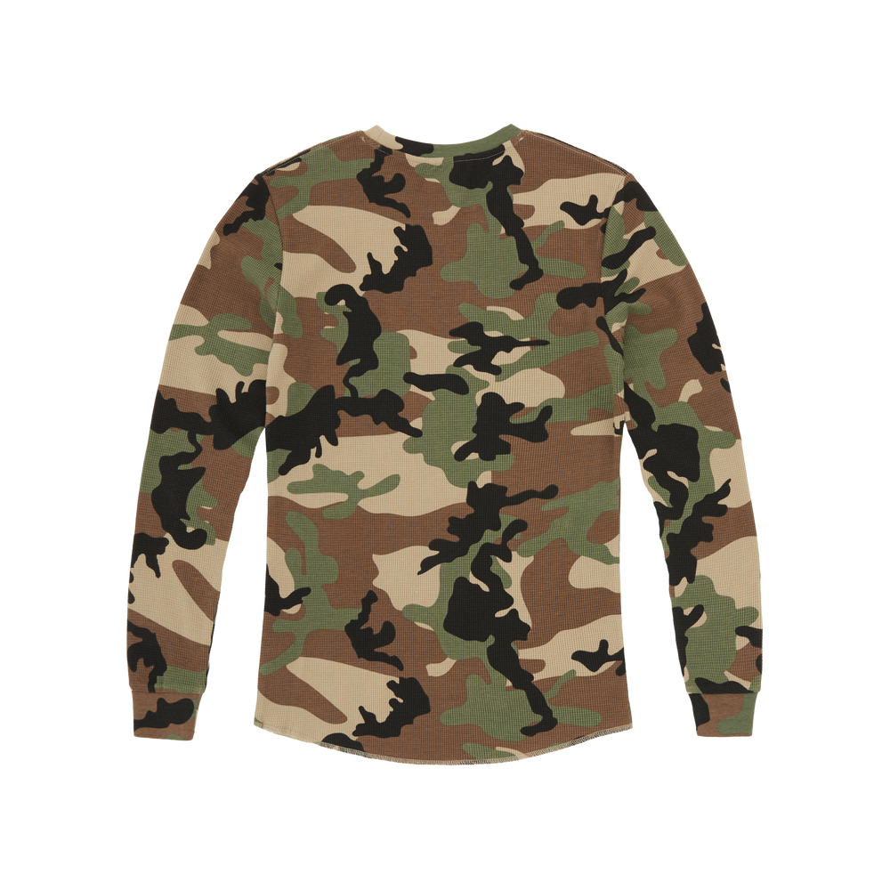 GUERILLAZ THERMAL LS TEE [WOODLAND CAMO] Hoodie alternate view