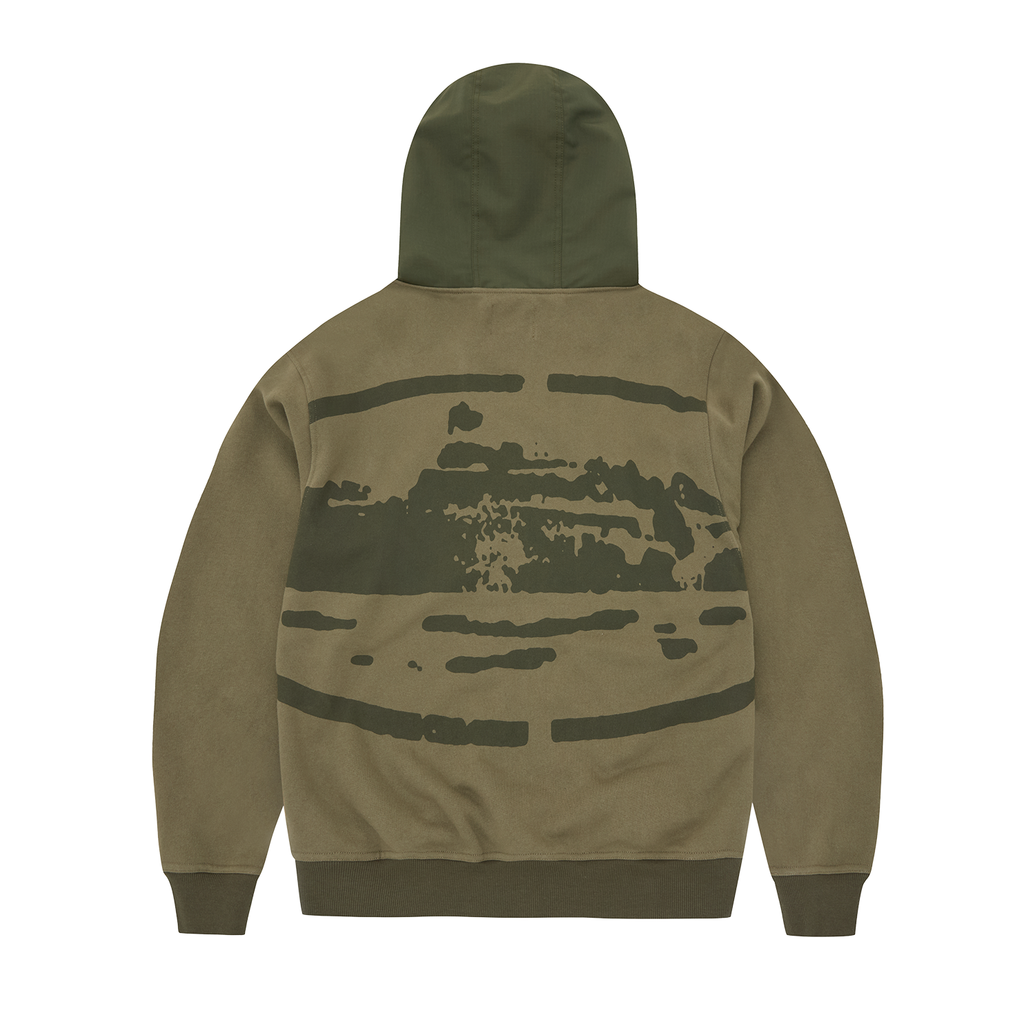 GUERILLAZ RIPSTOP ZIP HOODIE [OLIVE] alternate view