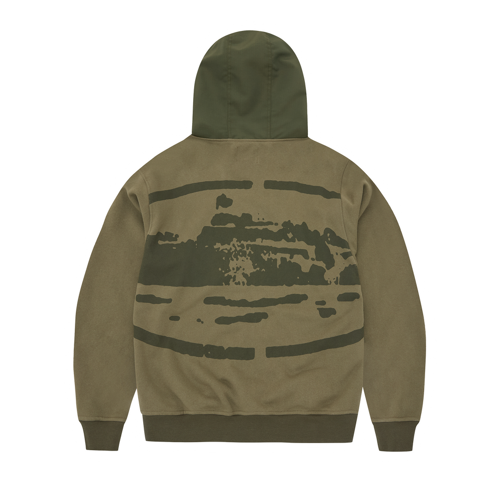 GUERILLAZ RIPSTOP ZIP HOODIE [OLIVE] alternate view