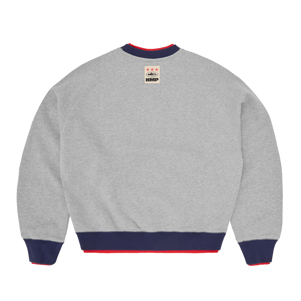 HMP DOUBLE UP CREWNECK [HEATHER GREY] Hoodie alternate view