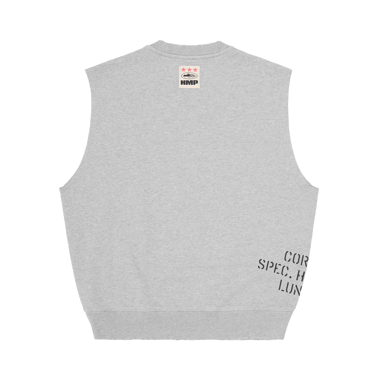 HMP STENCIL VEST [HEATHER GREY] Hoodie alternate view