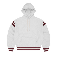 HMP STRIPE RIB HOODIE [LIGHT HEATHER] product image