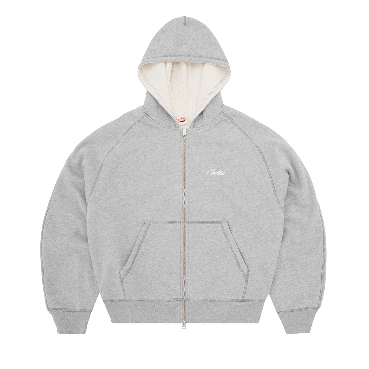 HMP THERMAL ZIP HOODIE [HEATHER GREY] product image