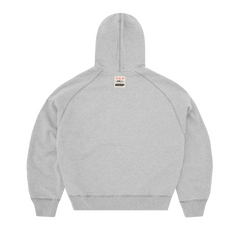 HMP THERMAL ZIP HOODIE [HEATHER GREY] alternate view