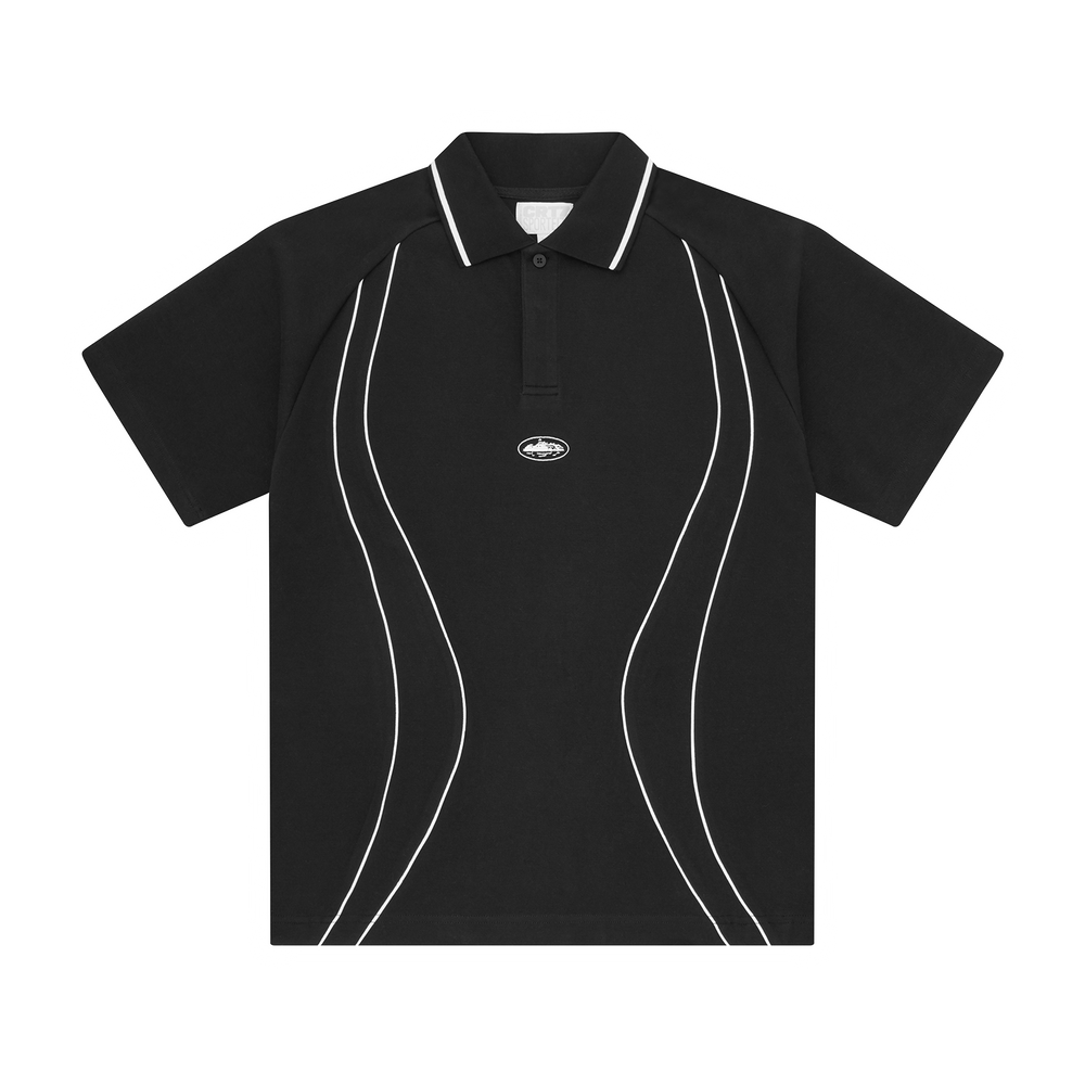 ISLAND PIQUE POLO SHIRT [BLACK] Hoodie product image