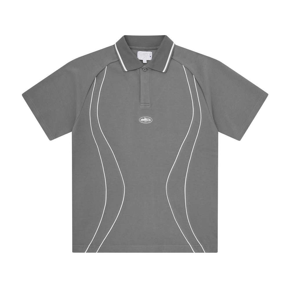 ISLAND PIQUE POLO SHIRT [GREY] Hoodie product image