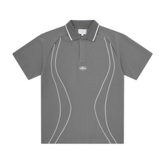 ISLAND PIQUE POLO SHIRT [GREY] Hoodie product image