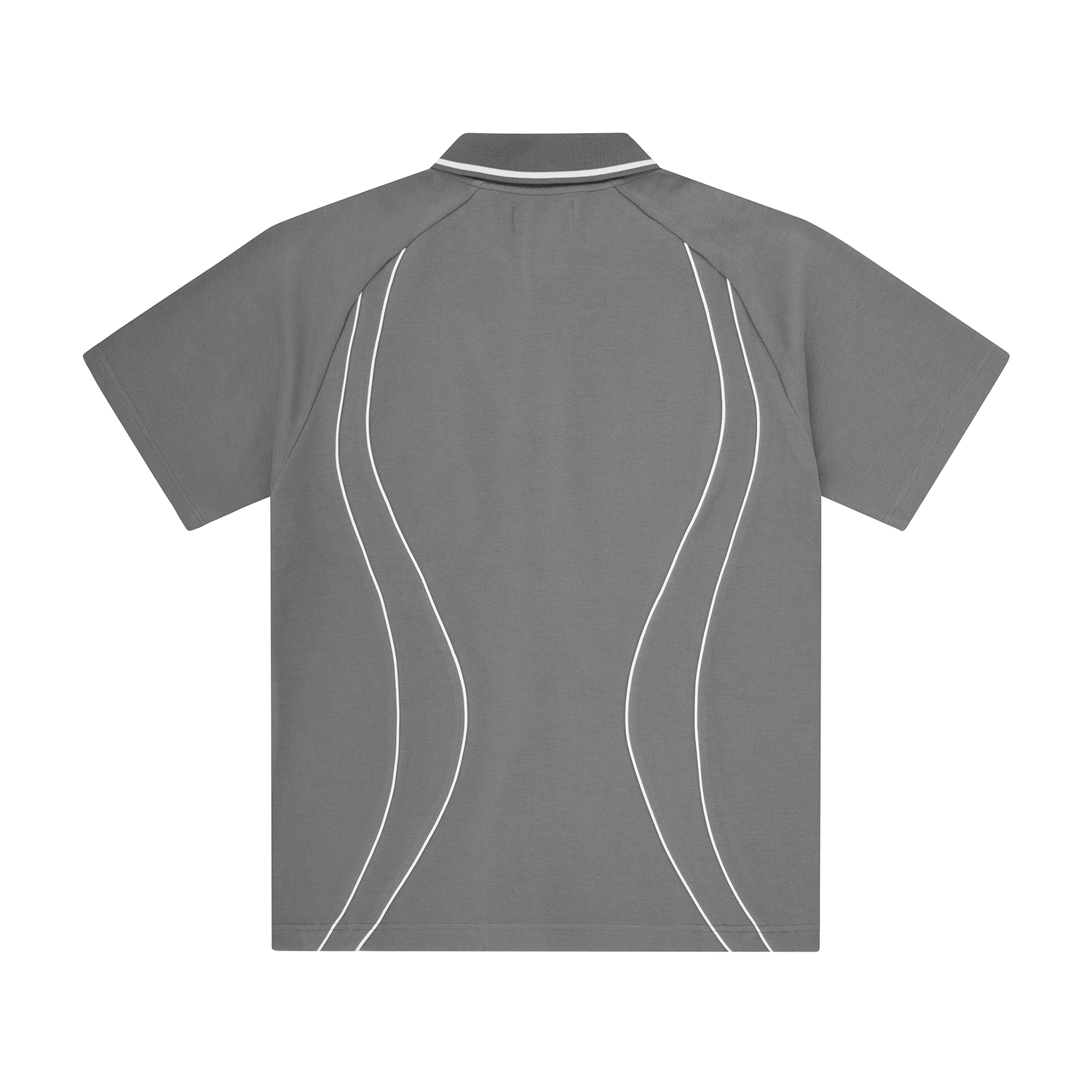 ISLAND PIQUE POLO SHIRT [GREY] Hoodie alternate view