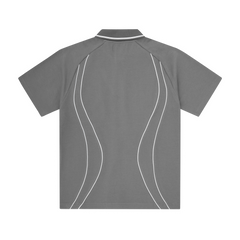 ISLAND PIQUE POLO SHIRT [GREY] Hoodie alternate view