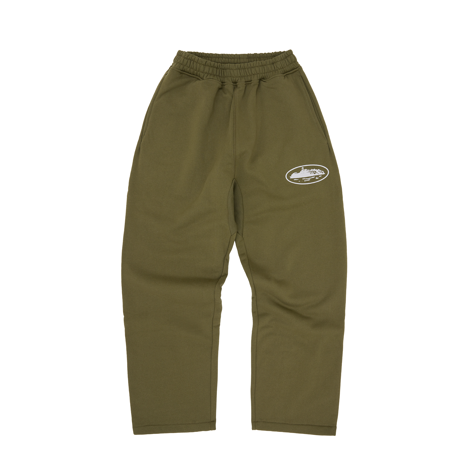 Corteiz ISLAND PUFF PRINT OPEN HEM SWEATPANT [OLIVE] product image