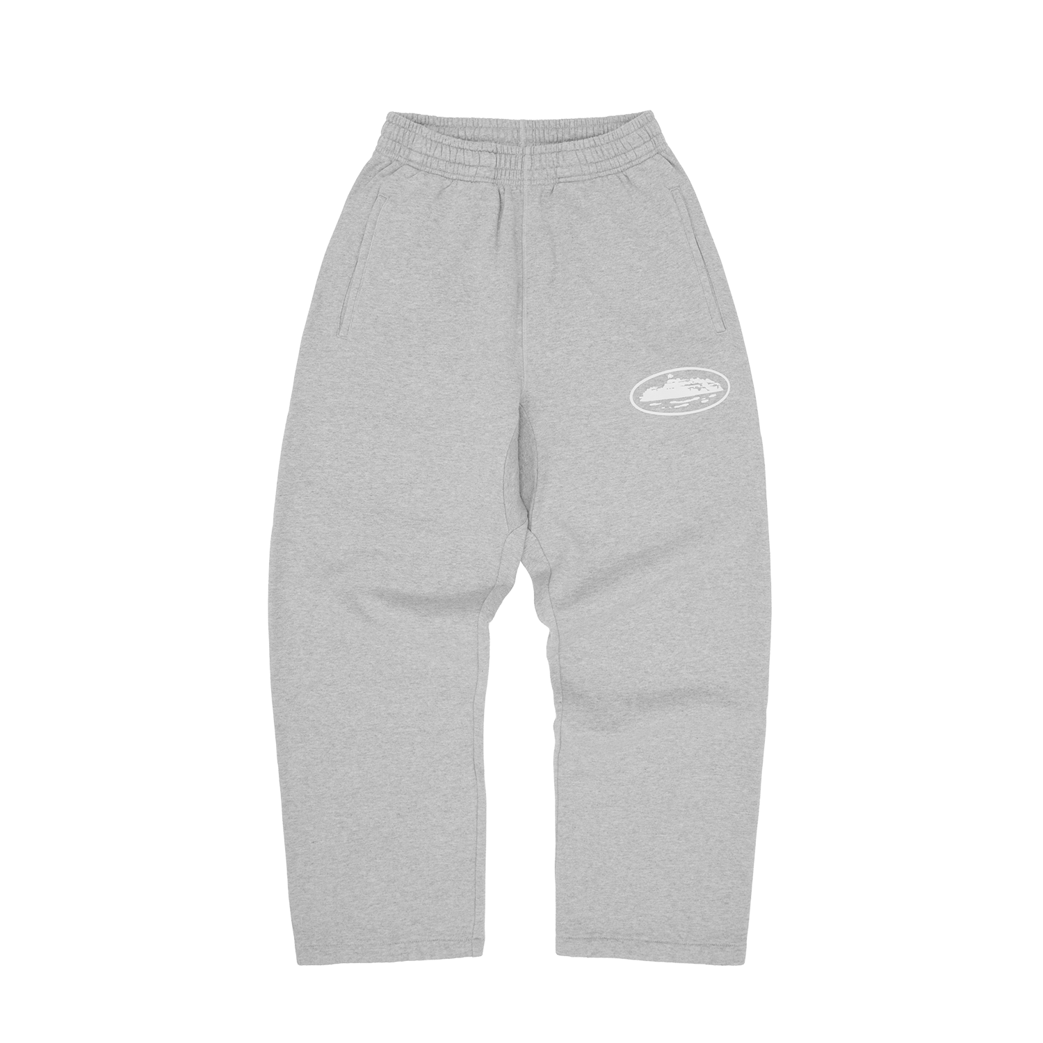 Corteiz ISLAND PUFF PRINT OPEN HEM SWEATPANT [HEATHER GREY] product image