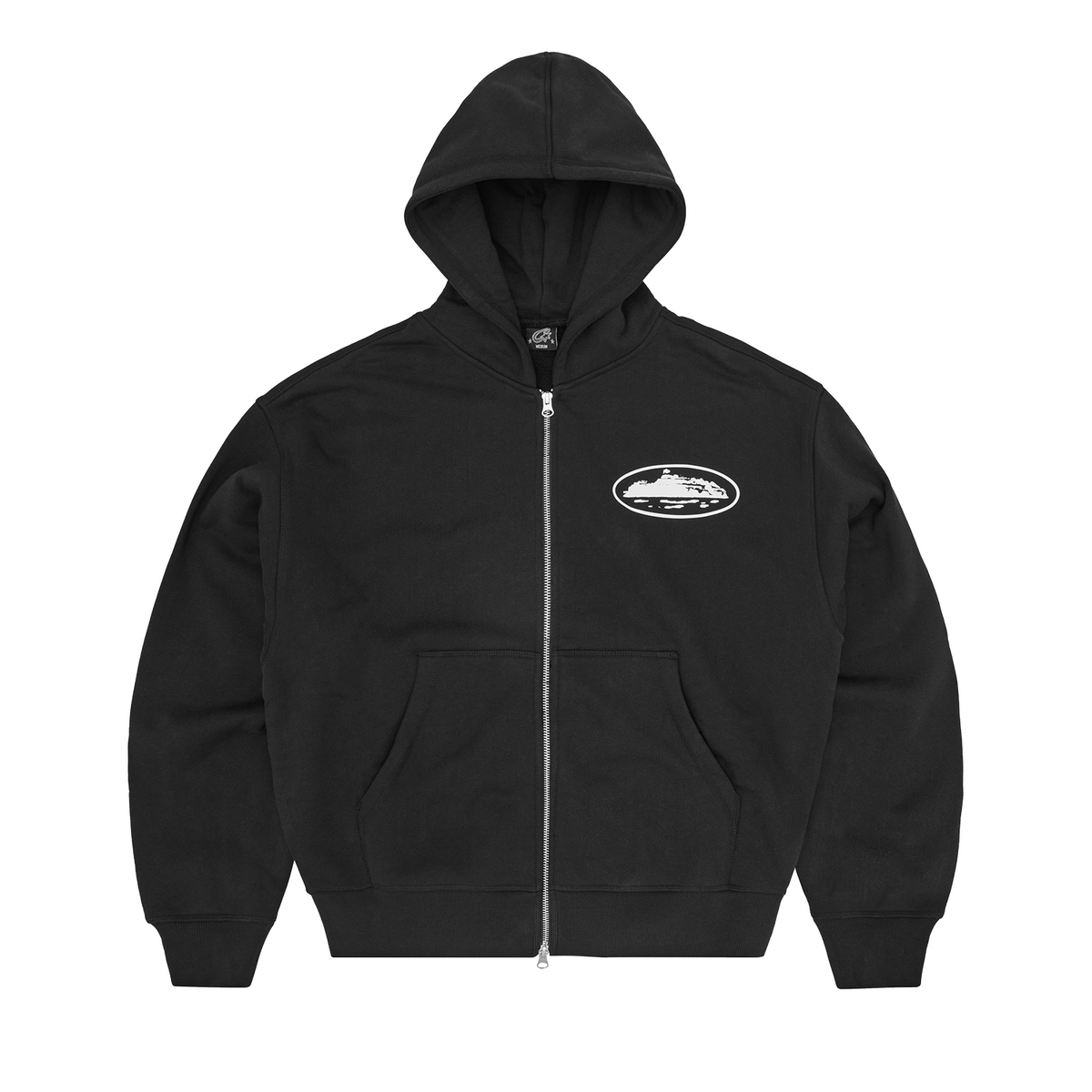 ISLAND PUFF PRINT ZIP HOODIE [BLACK] product image