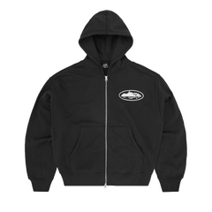 ISLAND PUFF PRINT ZIP HOODIE [BLACK] product image