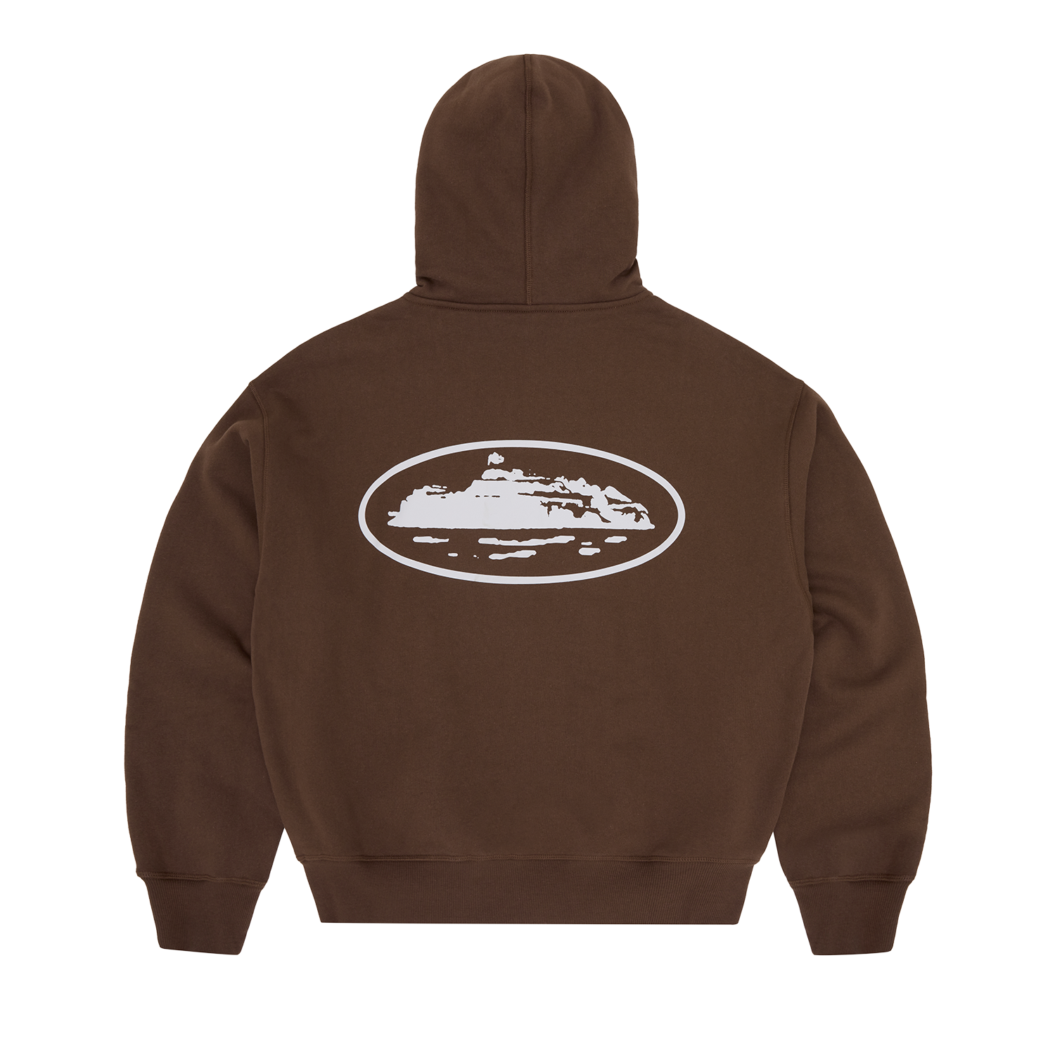 ISLAND PUFF PRINT ZIP HOODIE [BROWN] alternate view