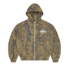 ISLAND PUFF PRINT ZIP HOODIE [FOREST CAMO] product image