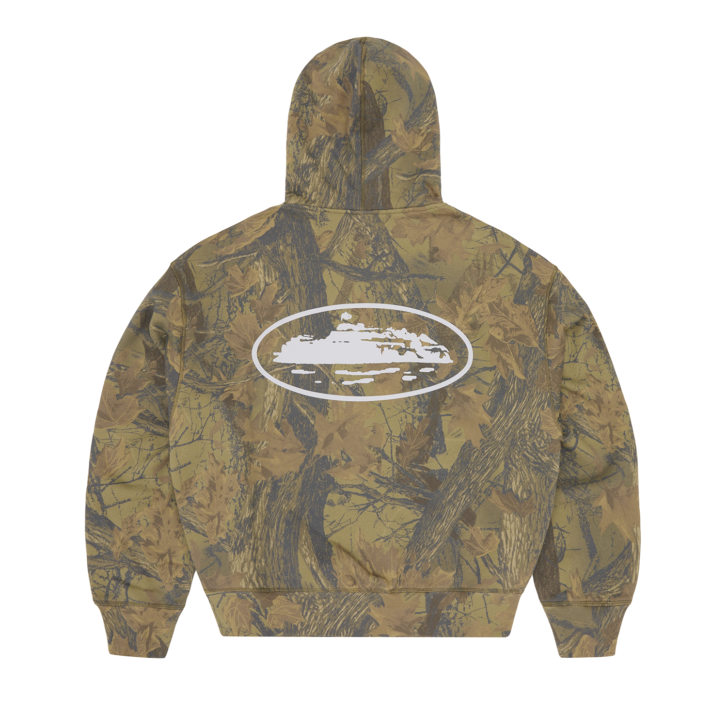 ISLAND PUFF PRINT ZIP HOODIE [FOREST CAMO] alternate view