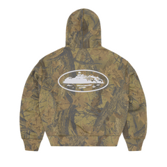 ISLAND PUFF PRINT ZIP HOODIE [FOREST CAMO] alternate view