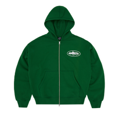 ISLAND PUFF PRINT ZIP HOODIE [GREEN] product image