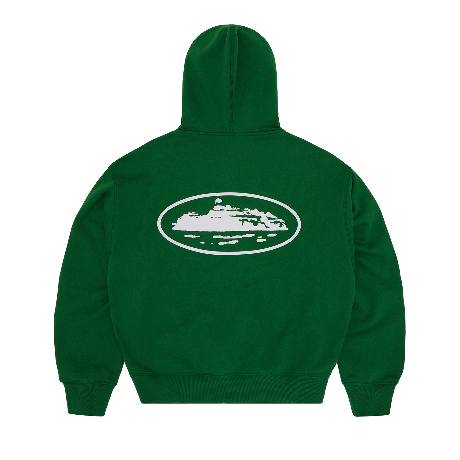 ISLAND PUFF PRINT ZIP HOODIE [GREEN] alternate view